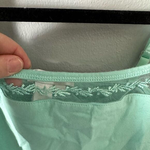 Coldwater Creek Thin Strape Adjustable Strape Cami Aqua Size M - Picture 8 of 8